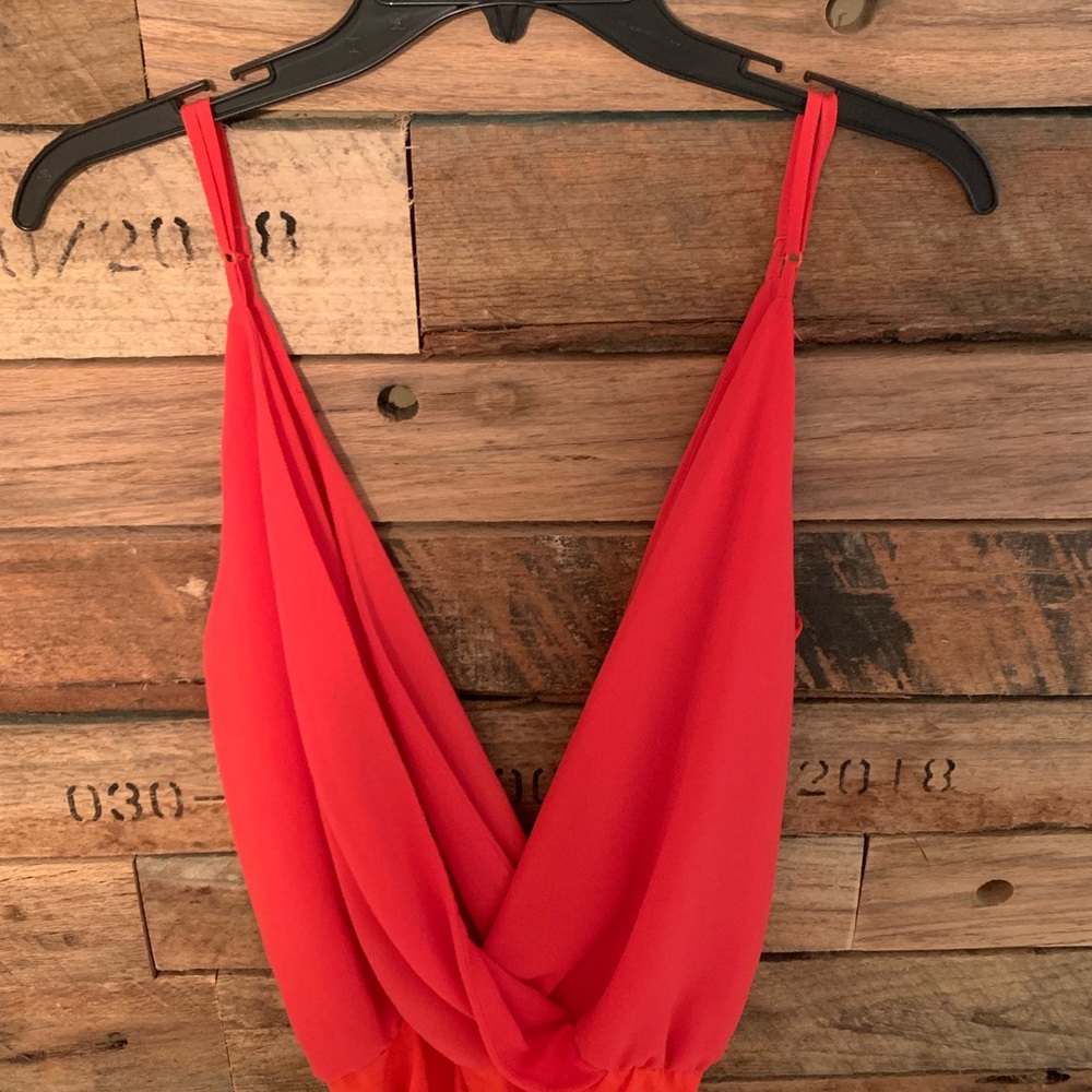 Red bodysuit